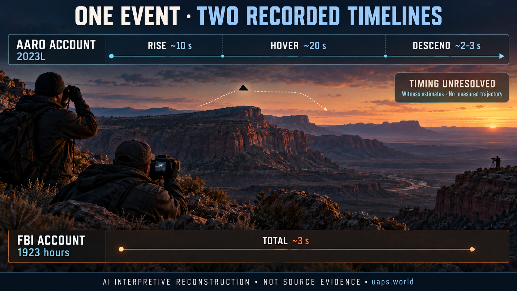 C134 Western Triangle Witness Chain and Timeline Discrepancies