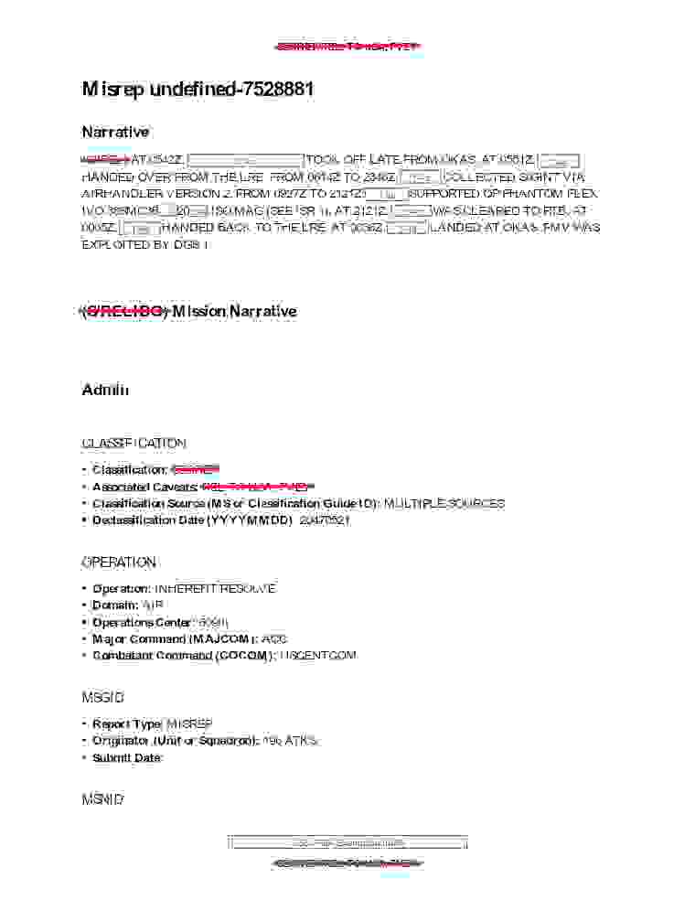 DOW-UAP-D012, Mission Report, Iraq, May 2022