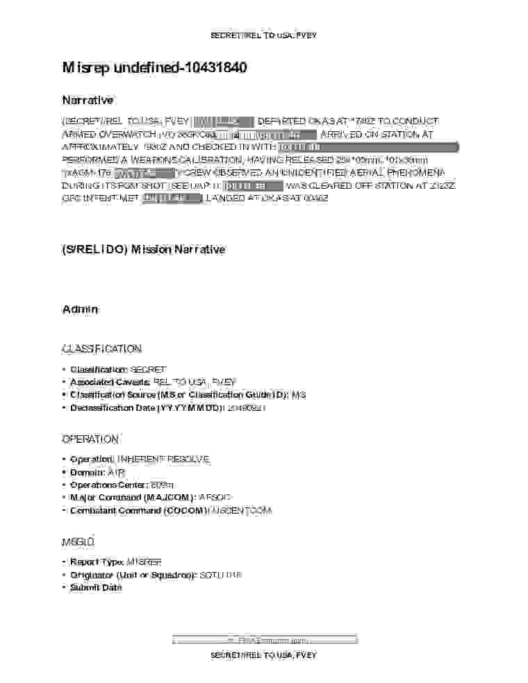 DOW-UAP-D028, Mission Report, Iraq, September 2024