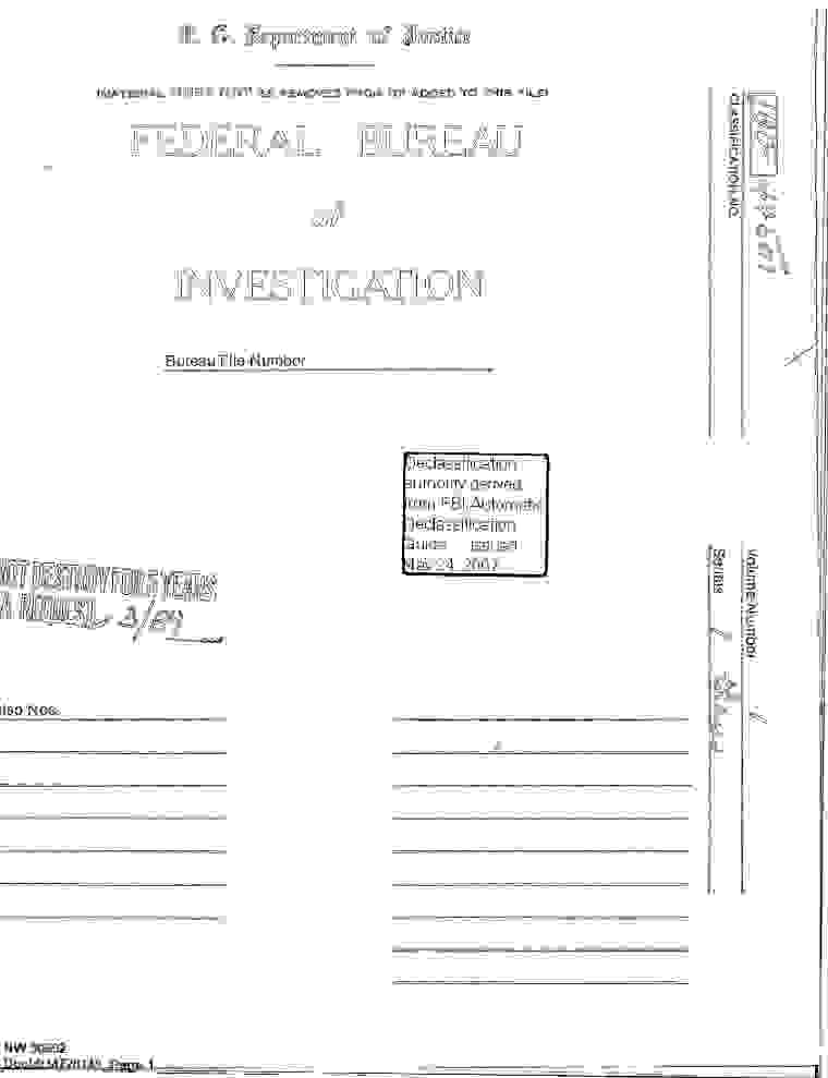 FBI-UAP-D014, Correspondence Relating to UFO Sightings, 1967, 1974