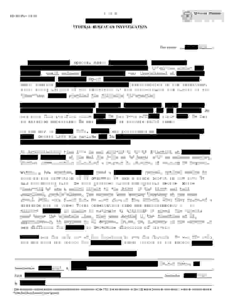 FBI-UAP-D032, FD-302, “Slow-moving Objects,” 2026