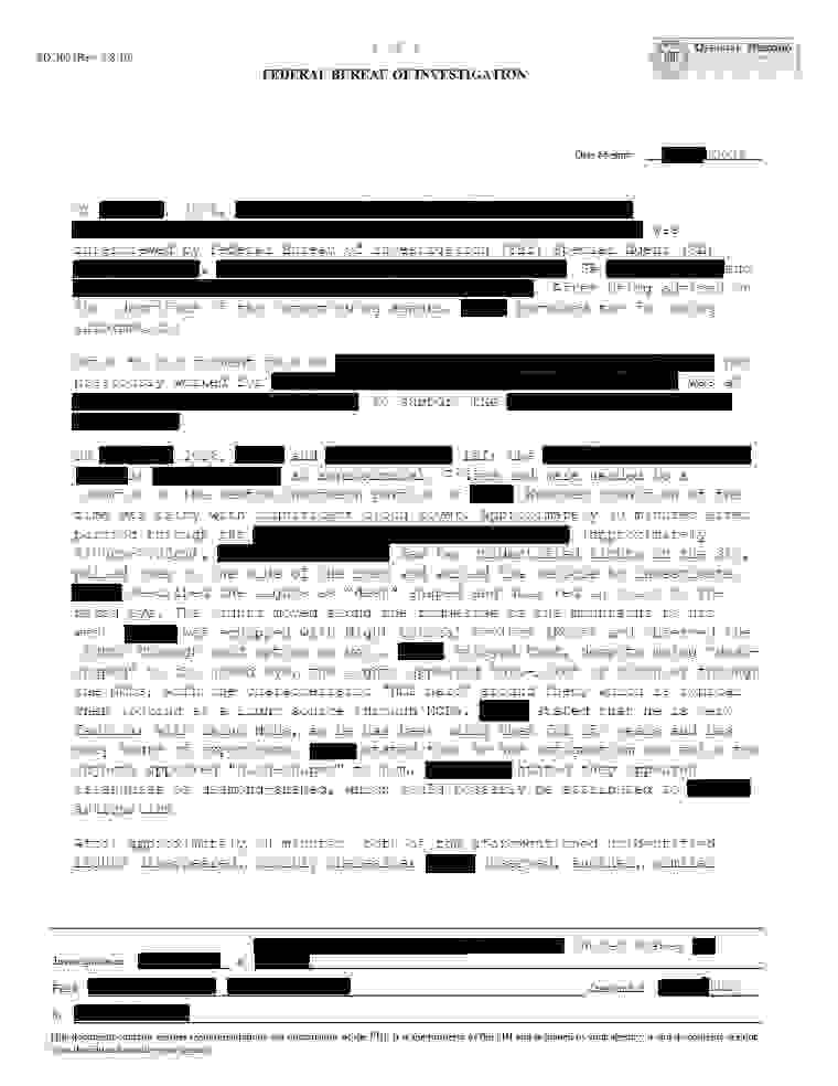 FBI-UAP-D037, FD-302, “Multiple Red Lights,” 2026