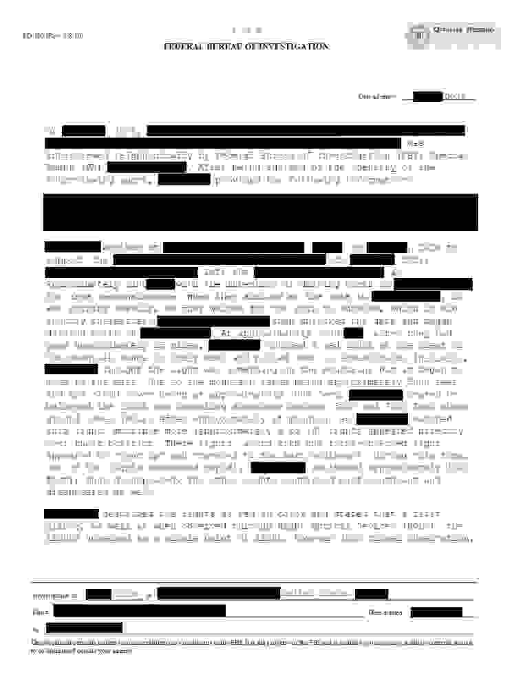 FBI-UAP-D040, FD-302, “Multiple Red Lights,” 2026
