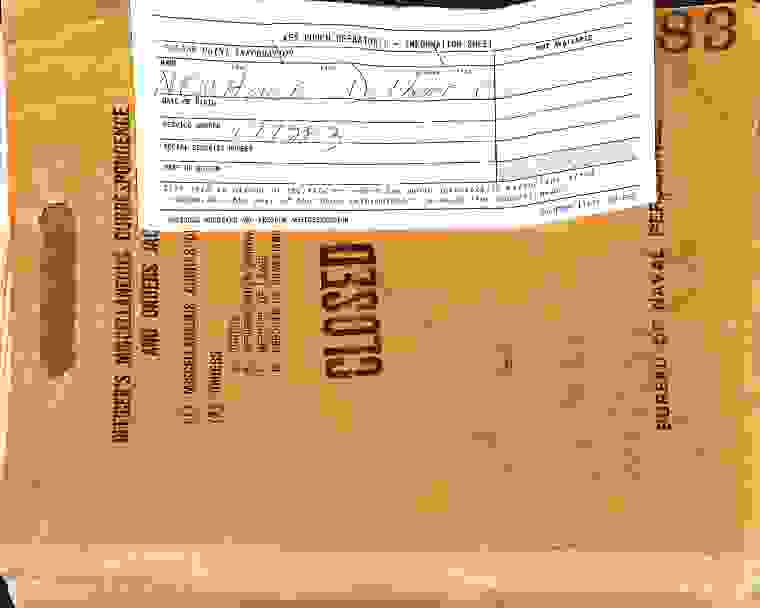 DOW-UAP-D104, Final Personnel Record for Newhouse, Delbert C., U.S. Navy, 1957