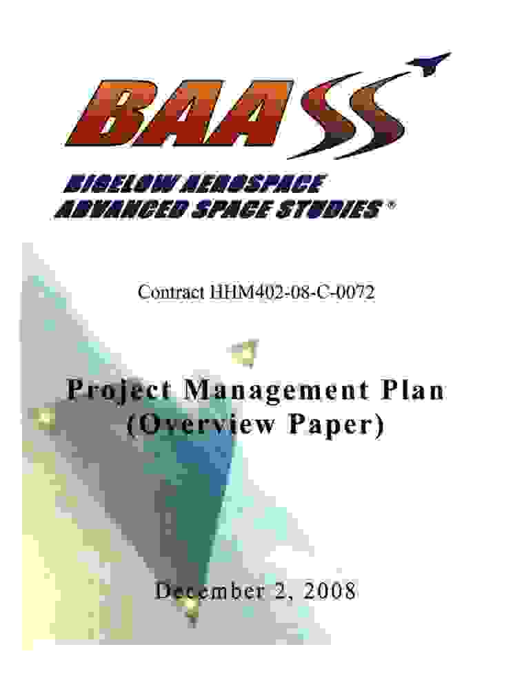 DOW-UAP-D168, BAASS Project Management Plan, December 2008
