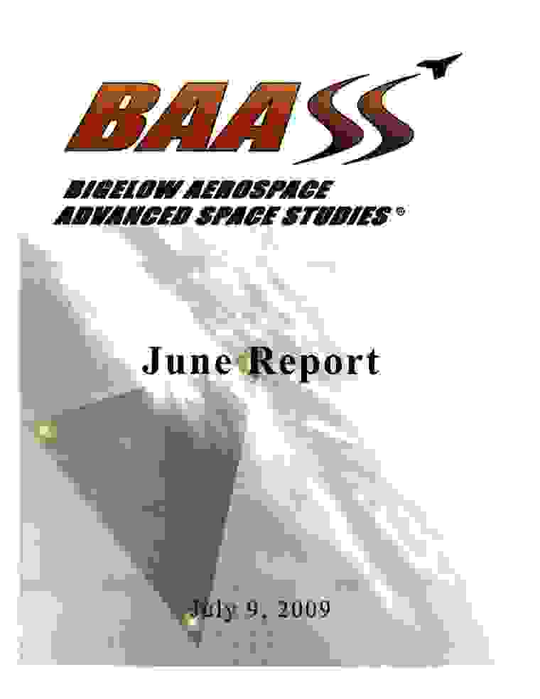DOW-UAP-D171, BAASS Monthly Report, June 2009